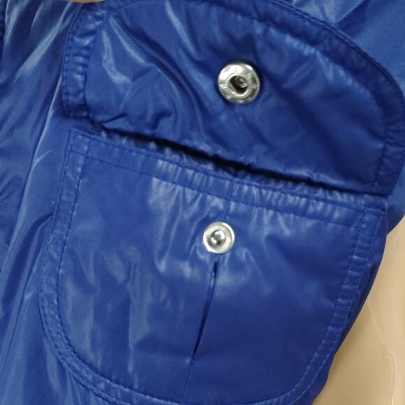 Y2k MCM Purple Zip Up Quilted Sleeveless Ribbed Turtleneck Vintage Vest Size XL - Picture 9 of 10